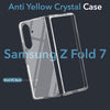 For Samsung Galaxy Z Fold 7  Back Cover Case Lifetime Anti-Yellow Clear (Sleek Hard Crystal | Shockproof and Camera Protection)