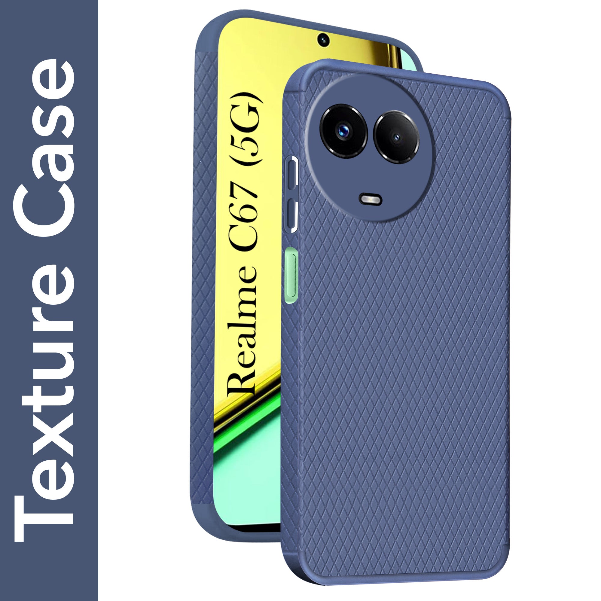 For Realme C67 Back Cover Case (Liquid Silicone | Side Grip | Camera Protection)