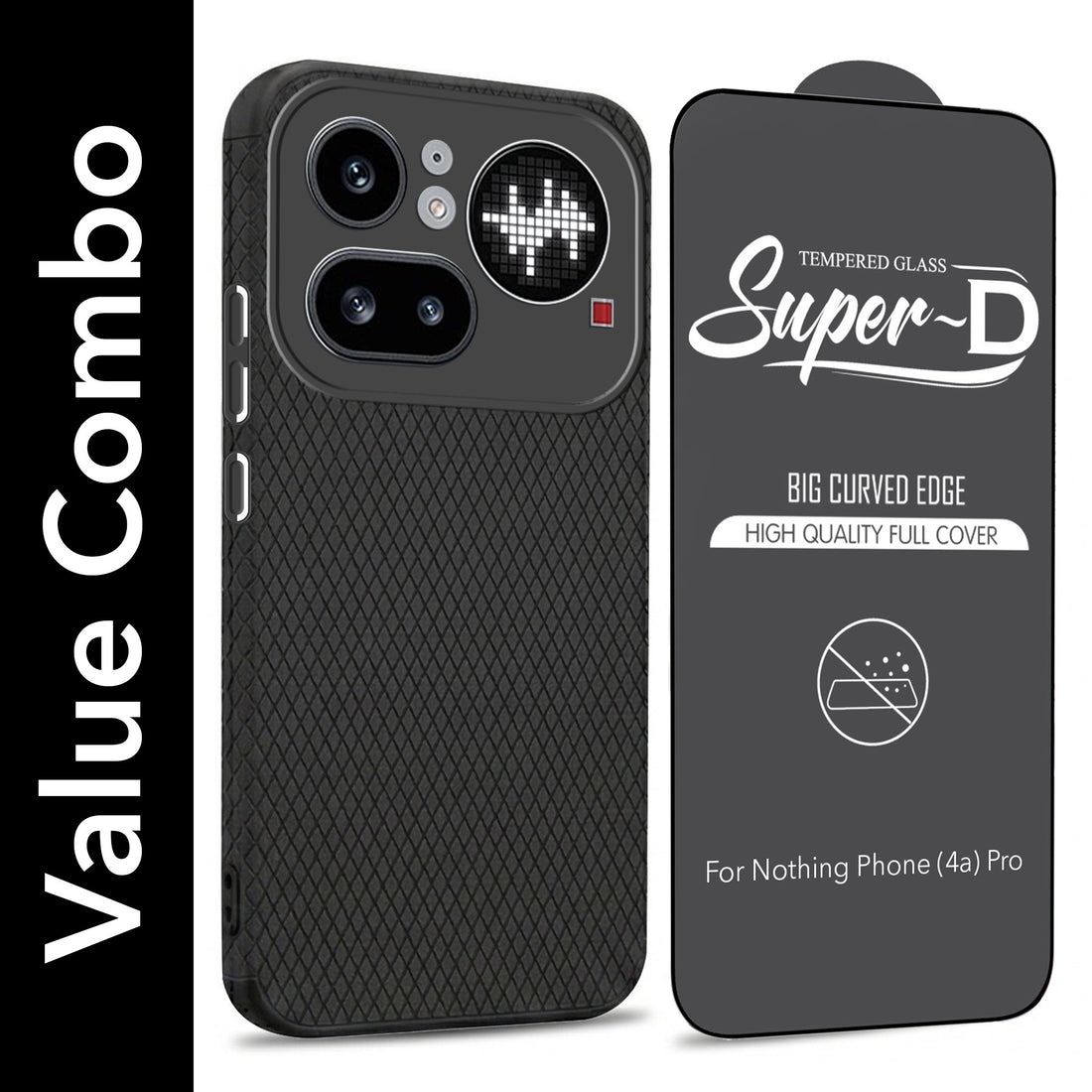 For Nothing Phone 4A Pro 5G Combo with Back Cover and 9H Tempered Glass (Liquid Silicone | Camera Protection | Oleophobic Coating Screen Glass)
