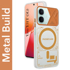 For Vivo Y31T 5G Metallic Back Cover Case (Metallic Camera Protection & Buttons | Translucent Milky Shade | Hard Polycarbonate)