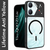 For Vivo iQOO Z9 Lite 5G Back Cover Case Lifetime Anti-Yellow Clear (Camera Protection | Side Grip | Wireless MagSafe Compatible)