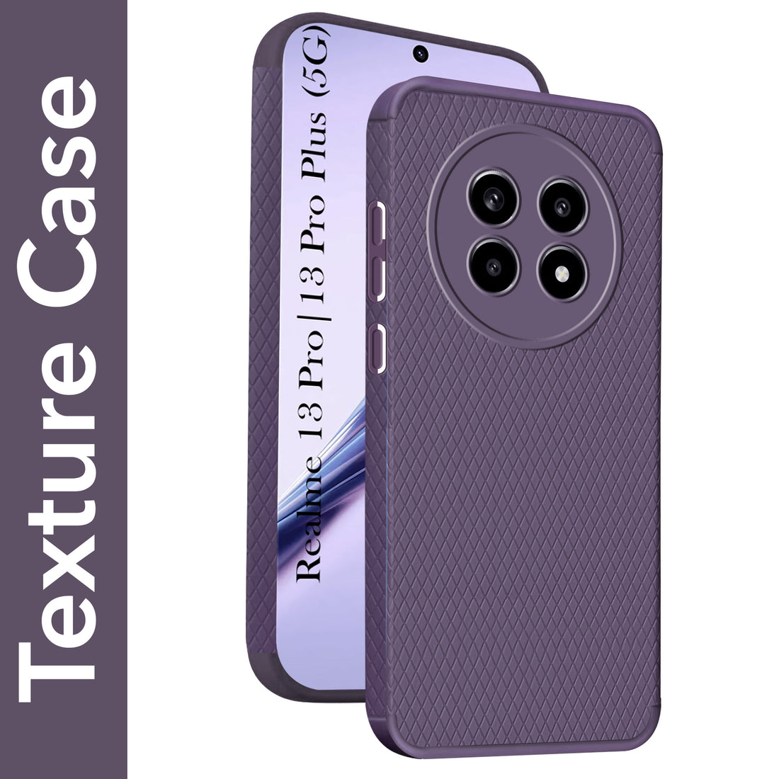For Realme 13 Pro | Realme 13 Pro Plus 5G Back Cover Case (Liquid Silicone | Side Grip | Camera Protection)