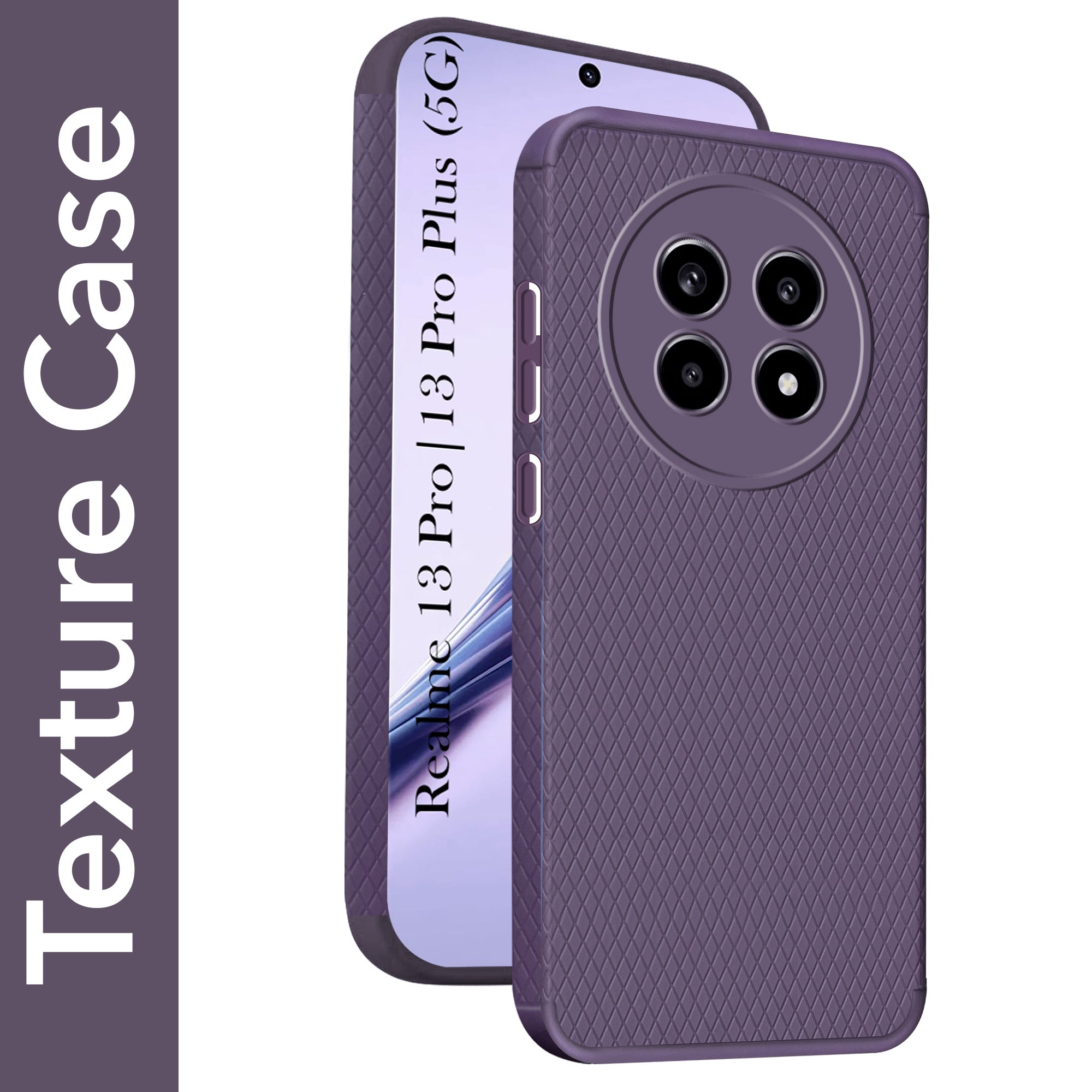 For Realme 13 Pro | Realme 13 Pro Plus 5G Back Cover Case (Liquid Silicone | Side Grip | Camera Protection)
