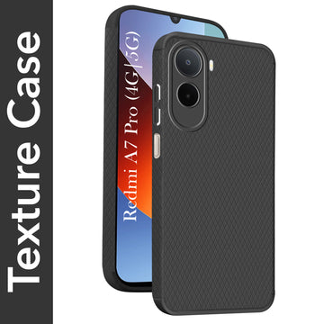 For Redmi A7 Pro 5G Back Cover Case Liquid Silicone (Camera Protection | Side Grip Texture | Soft and Flexible)