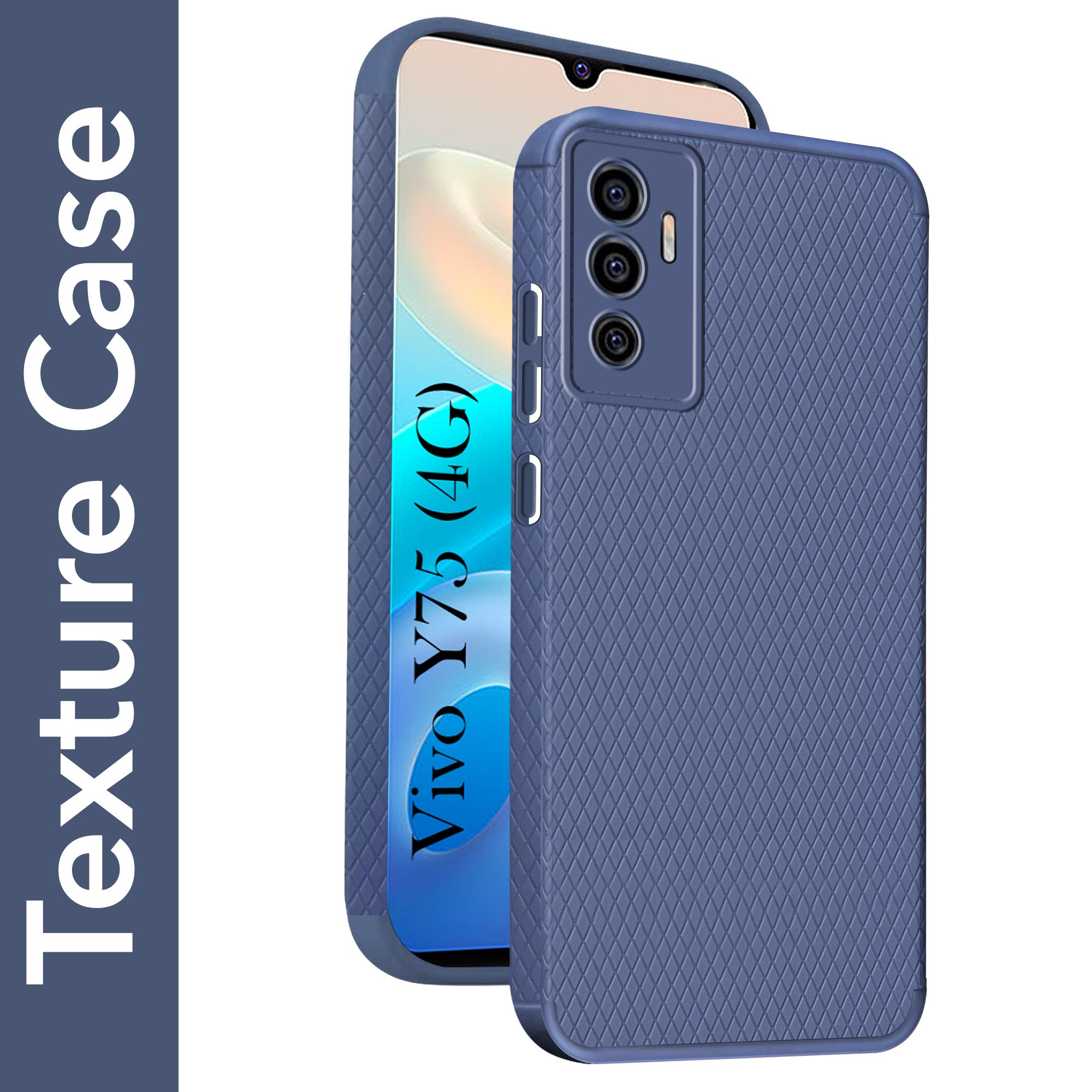For Vivo Y75 4G Back Cover Case (Liquid Silicone | Side Grip | Camera Protection)