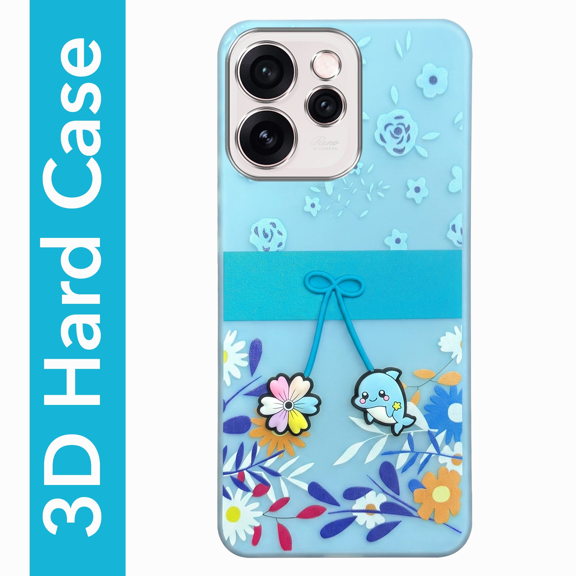 For Oppo Reno15 Pro Mini 5G | Oppo Reno 15 Pro Mini 5G Back Cover Case (3D Cute Cartoons | Hard Back Side Soft | Matte Premium Finish | HD Printing)
