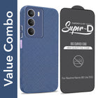 For Realme Narzo 80 Lite 5G Combo with Back Cover and 9H Tempered Glass (Liquid Silicone | Camera Protection | Oleophobic Coating Screen Glass)