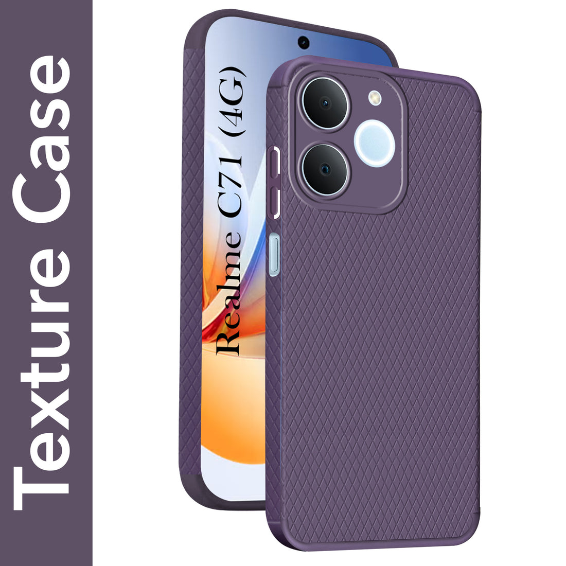 For Realme C71 Back Cover Case Liquid Silicone (Camera Protection | Side Grip Texture | Soft and Flexible)