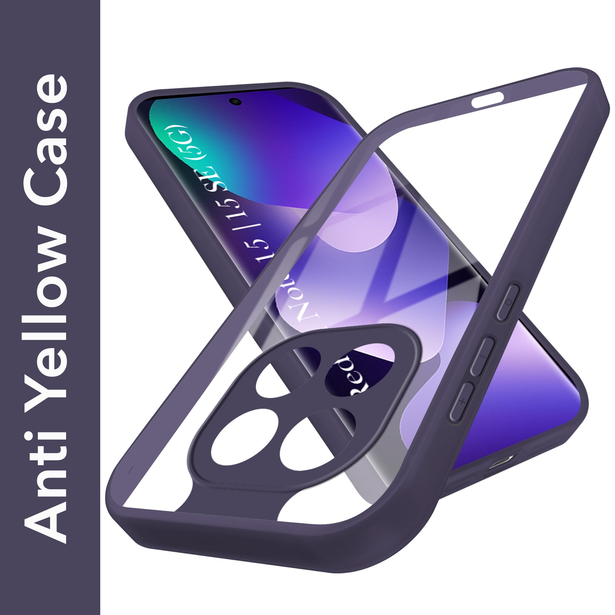 For Redmi note 15 | Redmi note 15 SE (5G) Back Cover Case Ultra-Hybrid (Lifetime Anti Yellow | Anti Scratch | Crystal Clear Shockproof)