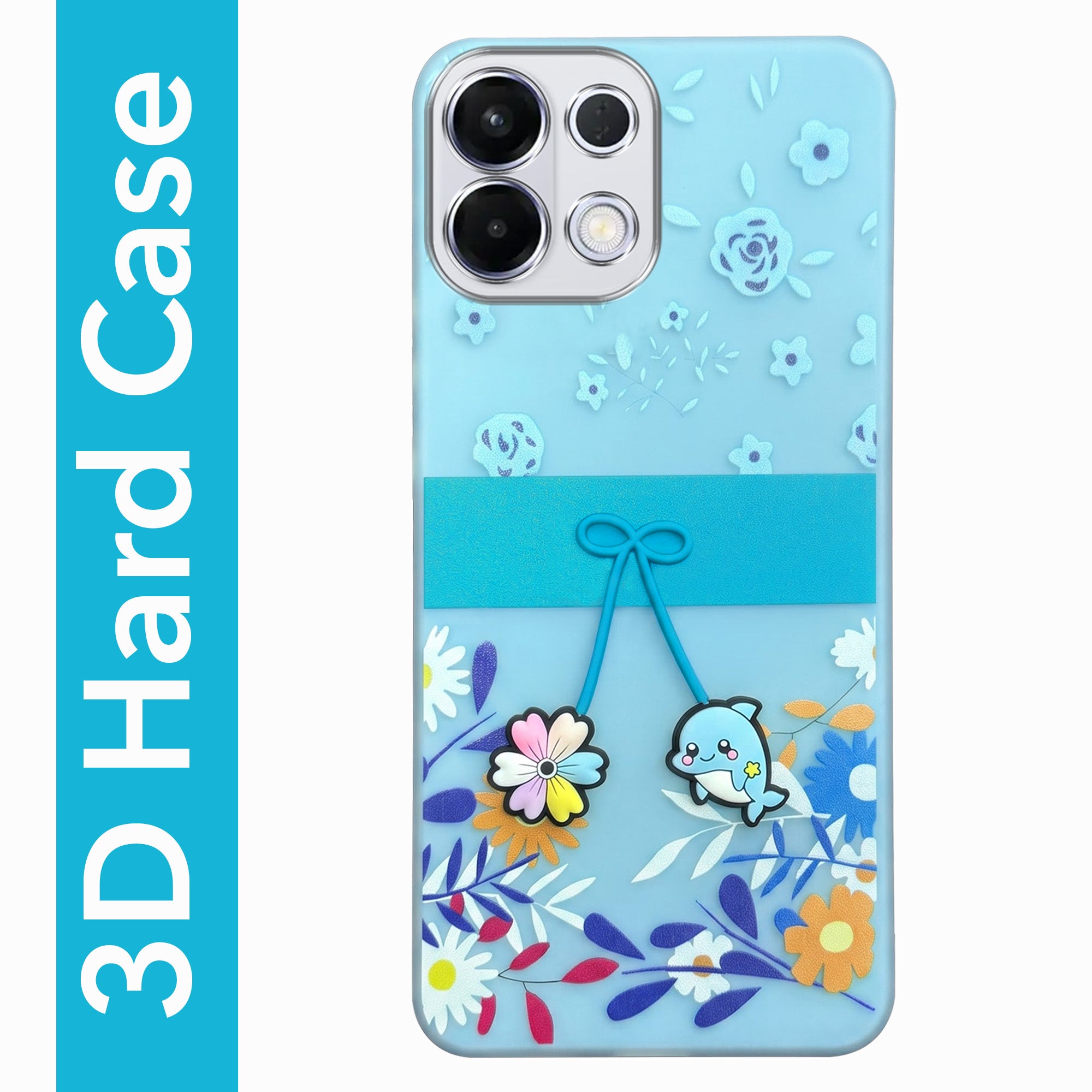 For Oppo K13 Back Cover Case (3D Cute Cartoons | Hard Back Side Soft | Matte Premium Finish | HD Printing)