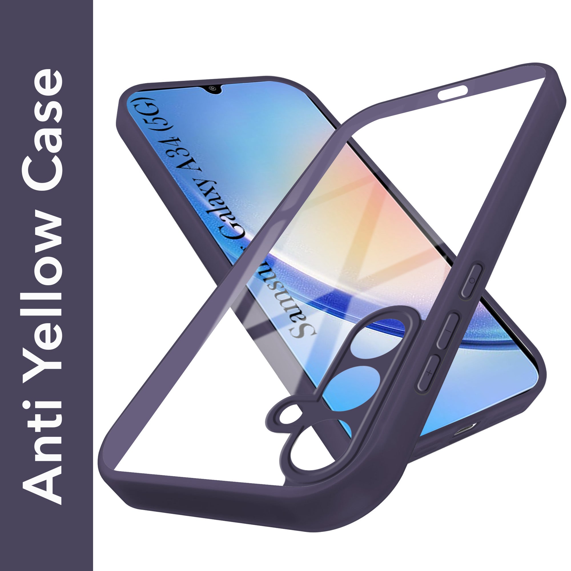 For Samsung Galaxy A34 5G Back Cover Case Ultra-Hybrid  (Lifetime Anti Yellow | Anti Scratch | Crystal Clear Shockproof)