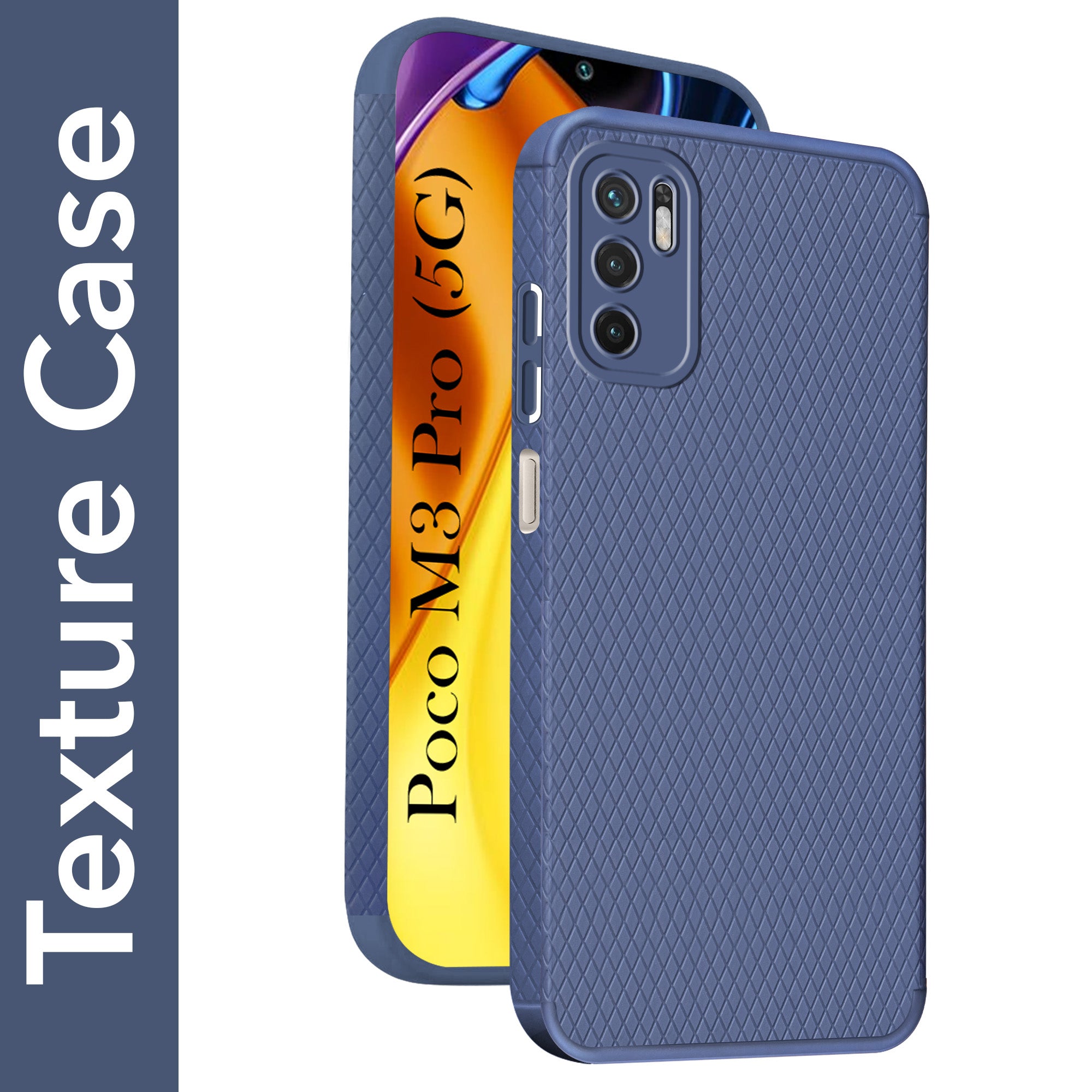 For Poco M3 Pro 5G Back Cover Case Liquid Silicone (Camera Protection | Side Grip Texture | Soft and Flexible)