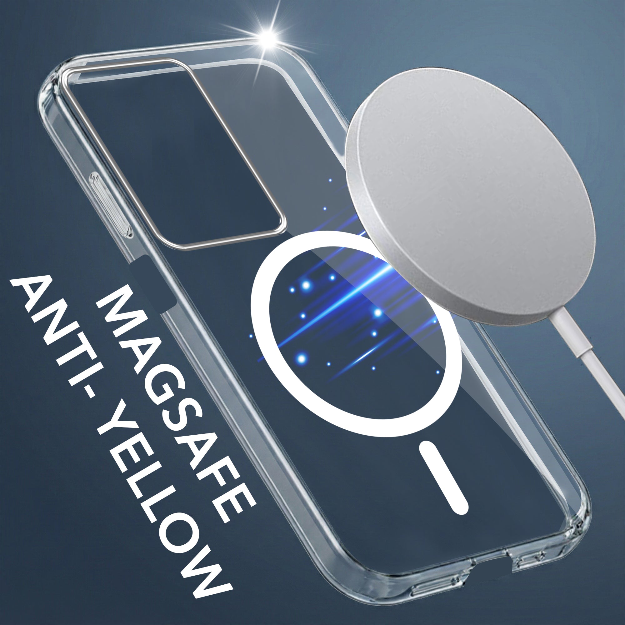For Realme Narzo 80 Lite 5G Back Cover Case  Lifetime Anti-Yellow MagSafe Compatible Clear (Sleek Hard Crystal | Shockproof and Camera Protection)