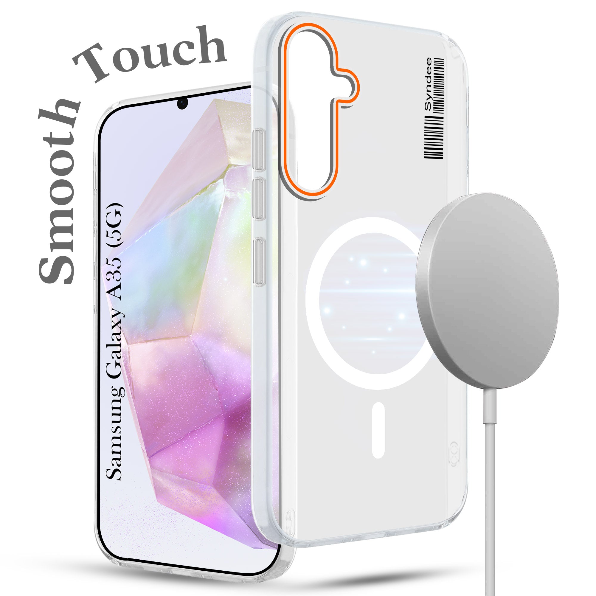 For Samsung Galaxy A35 5G Back Cover Case (Soft Touch | Camera Bump Protection | MagSafe Compatible | Matte Finish)