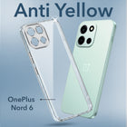 For Oneplus Nord 6 Back Cover Lifetime Anti-Yellow Clear (Sleek Hard Crystal | Shockproof and Camera Protection)