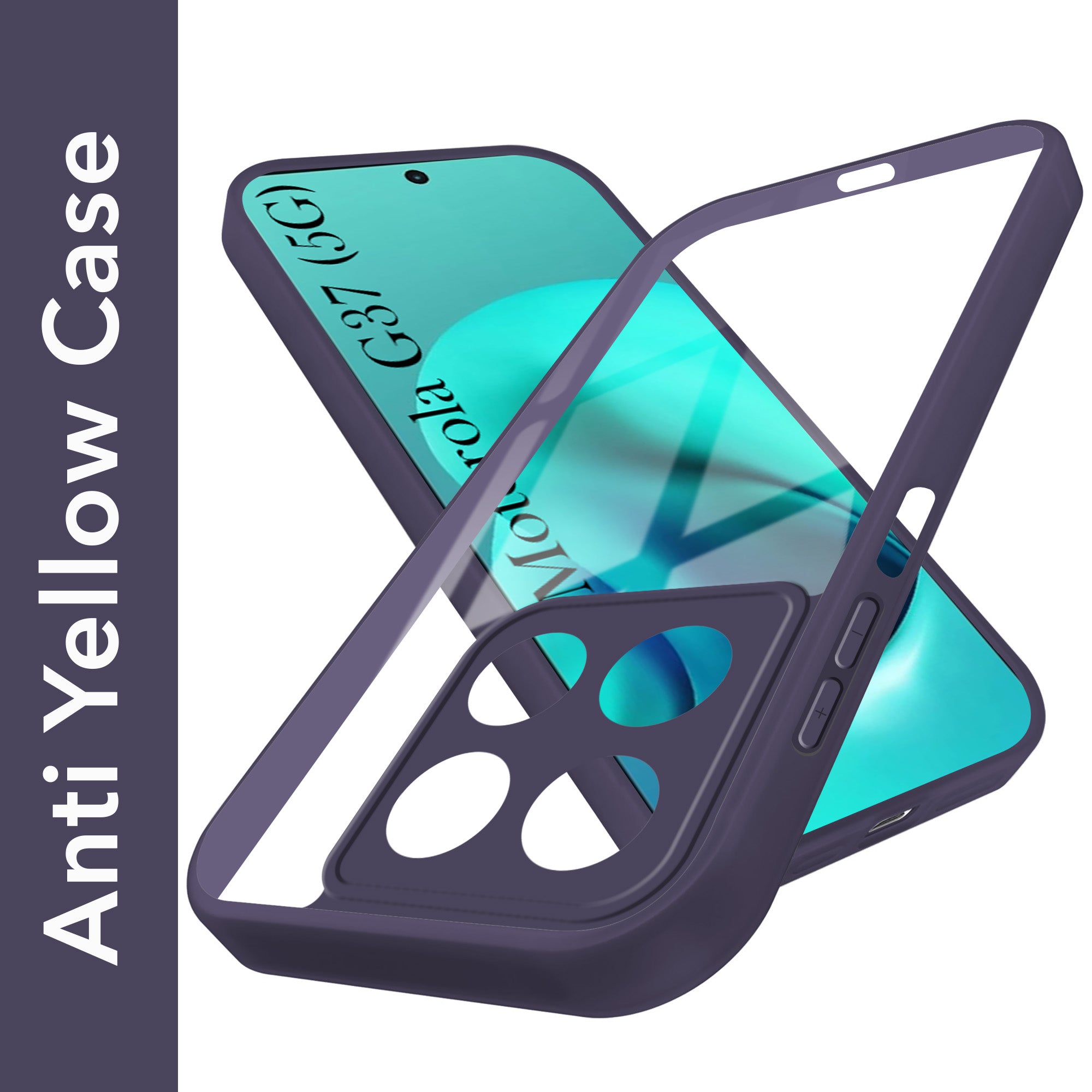 For Motorola Moto G37 Back Cover Case Ultra-Hybrid (Lifetime Anti Yellow | Anti Scratch | Crystal Clear Shockproof)