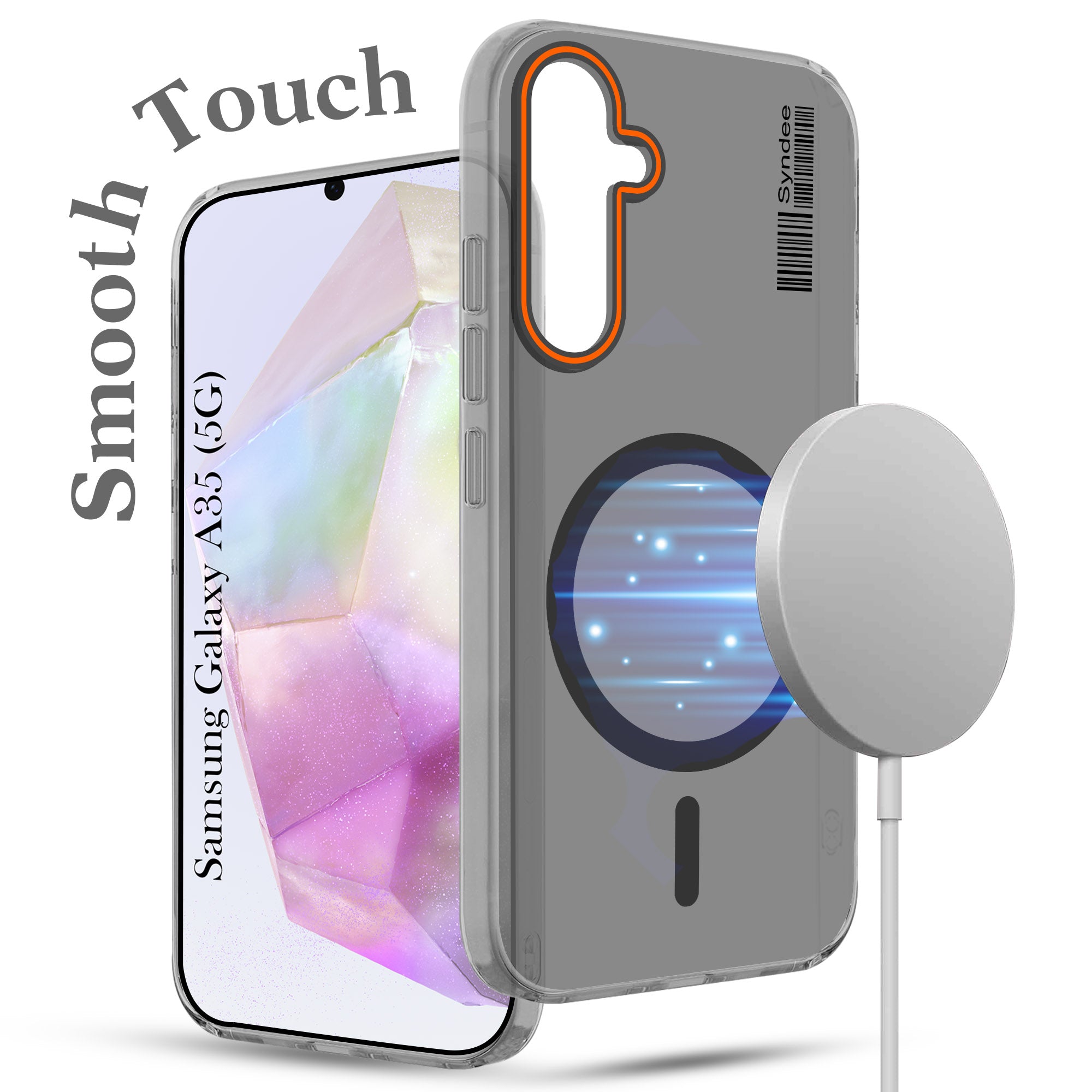 For Samsung Galaxy A35 5G Back Cover Case (Soft Touch | Camera Bump Protection | MagSafe Compatible | Matte Finish)