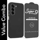 For OnePlus Nord CE 6 Lite Combo with Back Cover and 9H Tempered Glass (Liquid Silicone | Camera Protection | Oleophobic Coating Screen Glass)