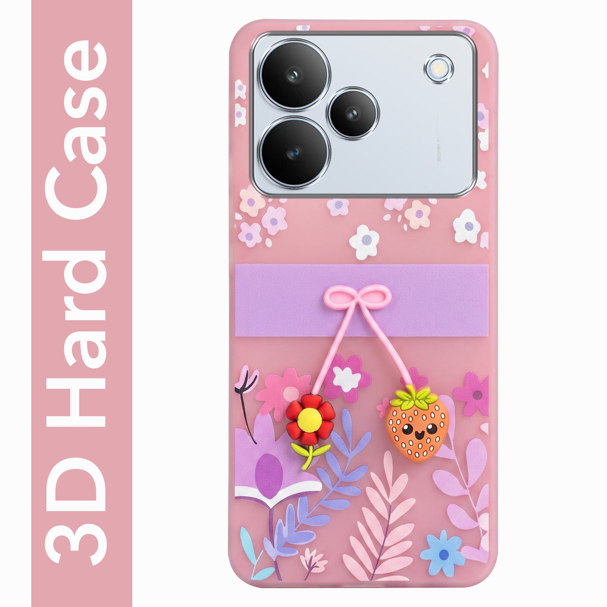For Realme P4 Back Cover Case (3D Cute Cartoons | Hard Back Side Soft | Matte Premium Finish | HD Printing)