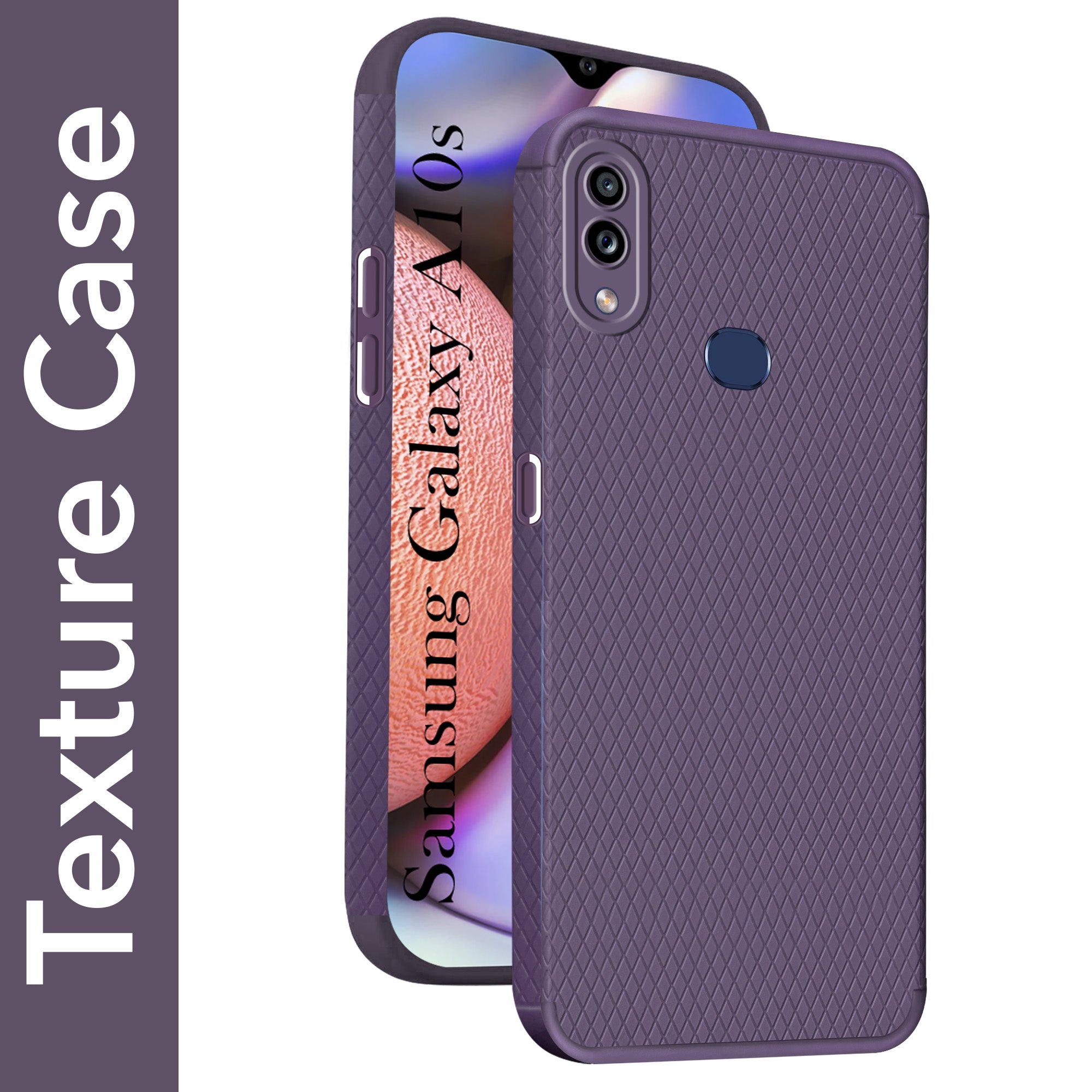 For Samsung Galaxy A10s Back Cover Case Liquid Silicone (Camera Protection | Side Grip Texture | Soft and Flexible)