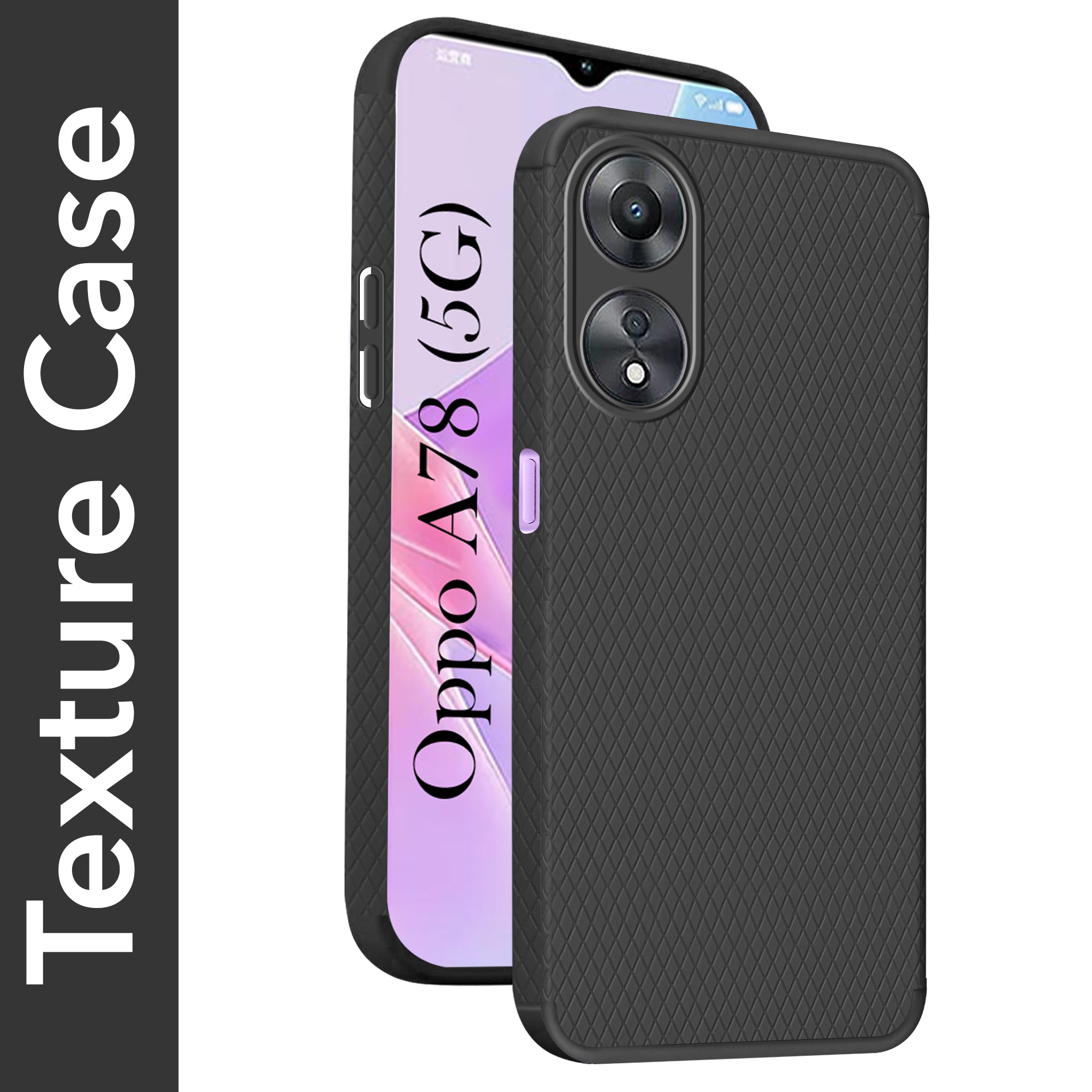 For Oppo A78 5G Back Cover Case (Liquid Silicone | Side Grip | Camera Protection)