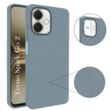 For Tecno Spark Go 2 Back Cover Case (Glass Like Camera Protection | Leather Feel | Minimalist Professional Grip)
