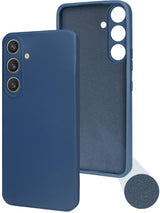 For Samsung Galaxy S25 Back Cover Case ( Matte Finish Silicone with Inside Fiber cloth)