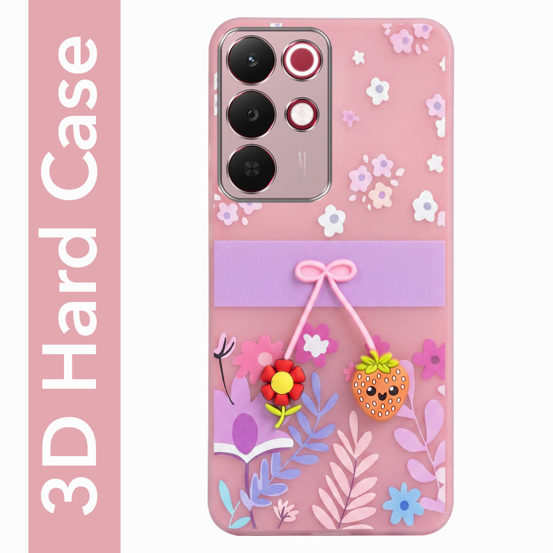 For Realme 15X Back Cover Case (3D Cute Cartoons | Hard Back Side Soft | Matte Premium Finish | HD Printing)