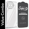 For Vivo iQOO 15R 5G Combo with Back Cover and 9H Tempered Glass (Lifetime Anti-Yellow | Sleek Hard Crystal | Oleophobic Coating Screen Glass)