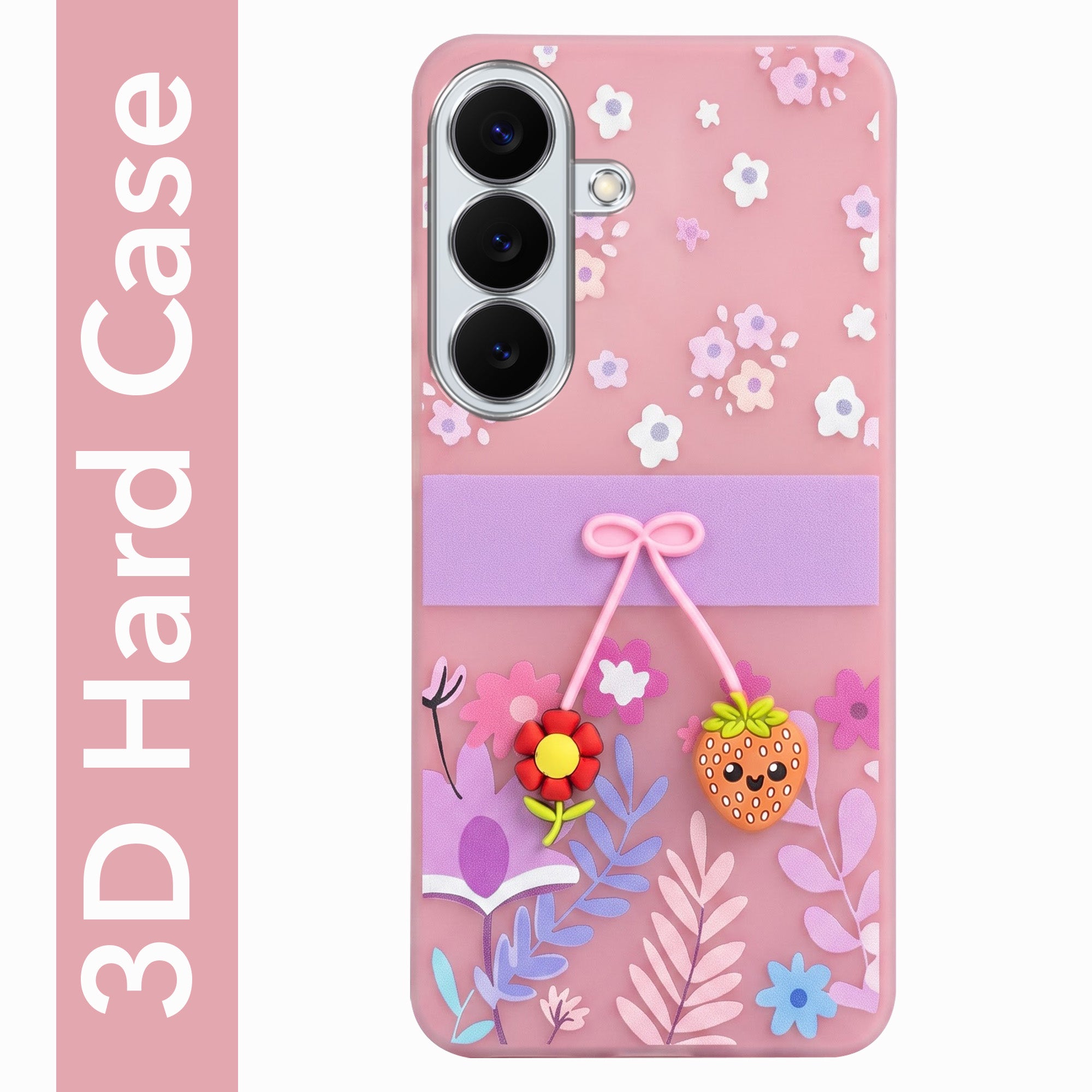 For Samsung Galaxy S26 5G Back Cover Case (3D Cute Cartoons | Hard Back Side Soft | Matte Premium Finish | HD Printing)