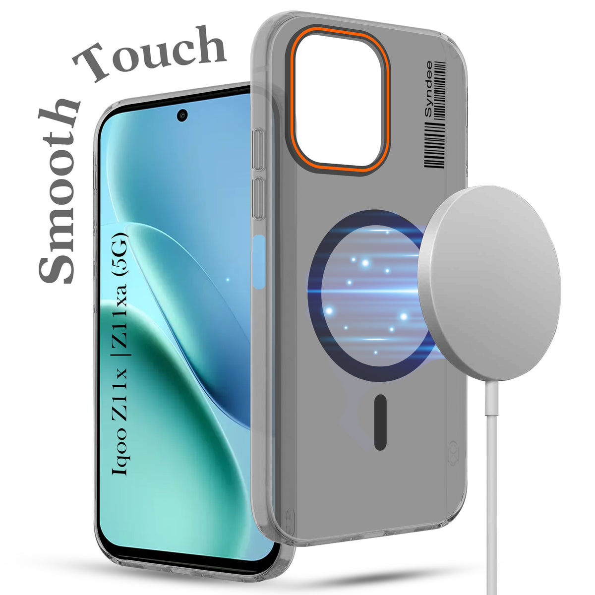 For Vivo iQOO Z11x 5G | Vivo iQOO Z11xa Back Cover Case (Soft Touch | Camera Bump Protection | MagSafe Compatible | Matte Finish)