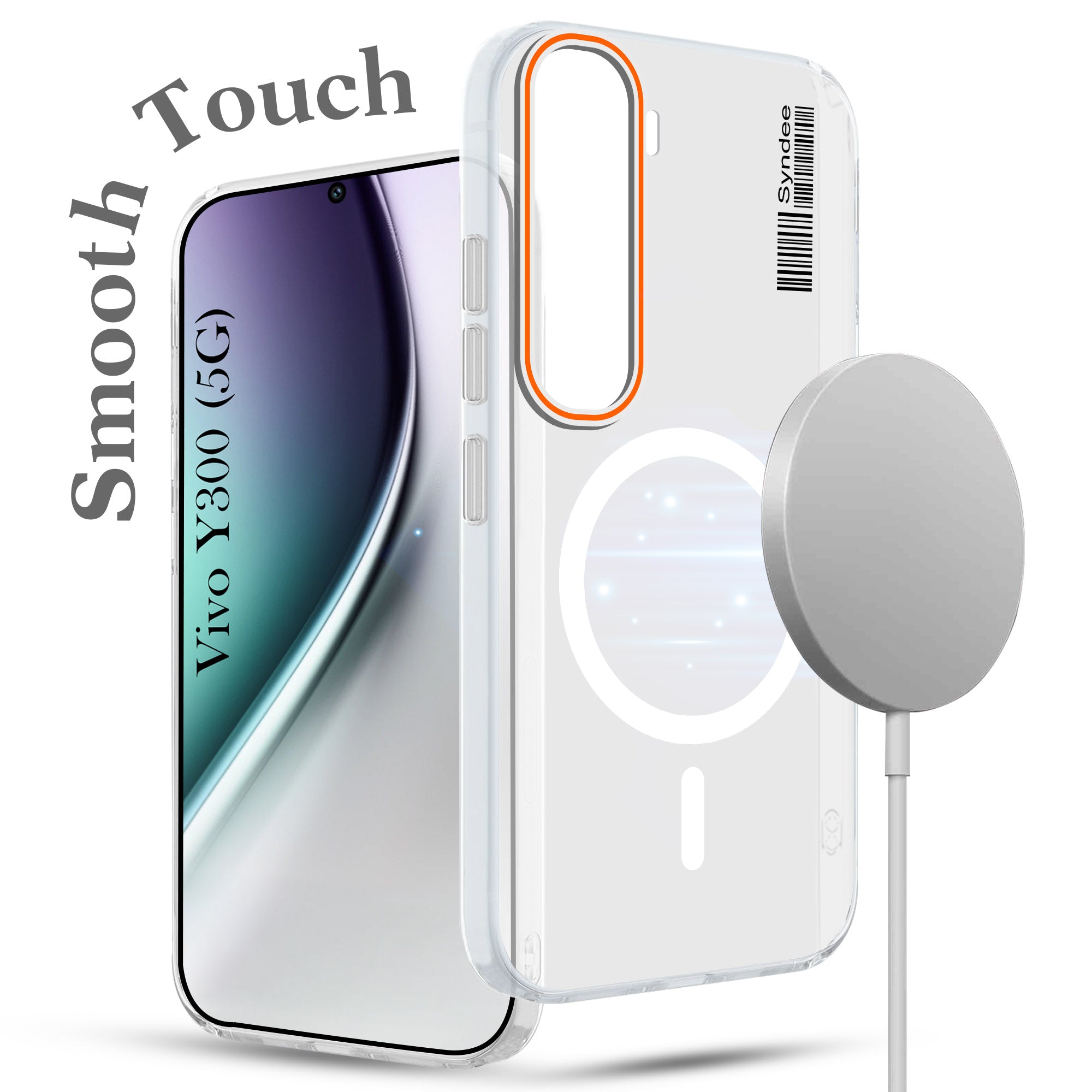 For Vivo Y300 Back Cover Case (Soft Touch | Camera Bump Protection | MagSafe Compatible | Matte Finish)