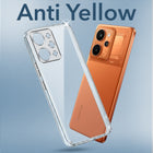 For Realme P4 Power 5G | Realme Narzo Power Back Cover Case Lifetime Anti-Yellow Clear (Sleek Hard Crystal | Shockproof and Camera Protection)