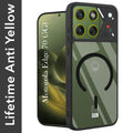 For Motorola Moto Edge 70 Back Cover Case Lifetime Anti-Yellow Clear (Camera Protection | Side Grip | Wireless MagSafe Compatible)