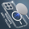 For OnePlus 15 5G Back Cover Case Lifetime Anti-Yellow MagSafe Compatible Clear (Sleek Hard Crystal | Shockproof and Camera Protection)