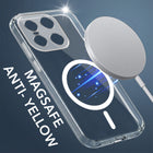 For OnePlus 15 5G Back Cover Case Lifetime Anti-Yellow MagSafe Compatible Clear (Sleek Hard Crystal | Shockproof and Camera Protection)