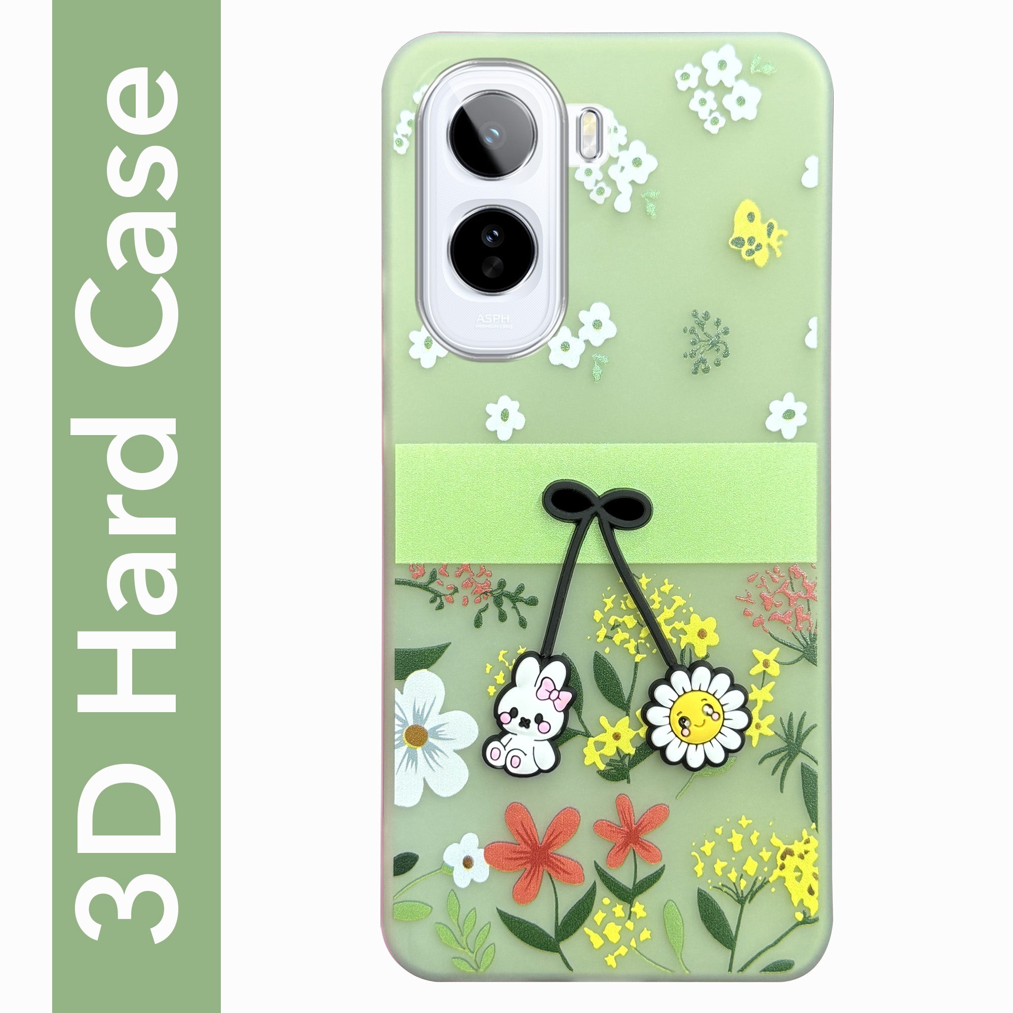 For Vivo T5 Pro 5G Back Cover Case (3D Cute Cartoons | Hard Back Side Soft | Matte Premium Finish | HD Printing)
