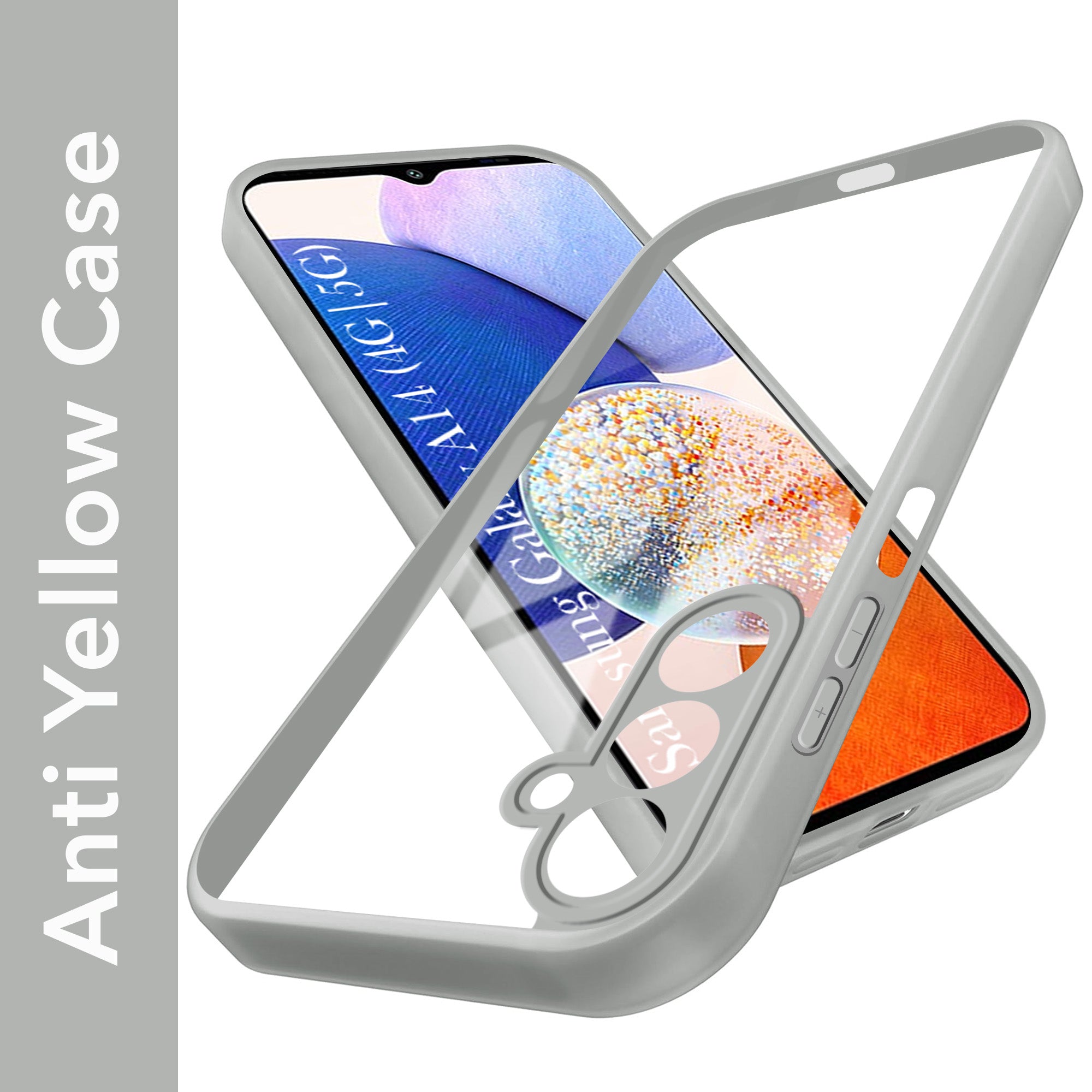 For Samsung Galaxy A14 4G | 5G Back Cover Case Ultra-Hybrid (Lifetime Anti Yellow | Anti Scratch | Crystal Clear Shockproof)