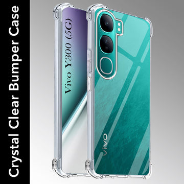 For Vivo Y300 Back Cover Shockproof Crystal-Clear (Drop & Camera Protection | Hard Polycarbonate)