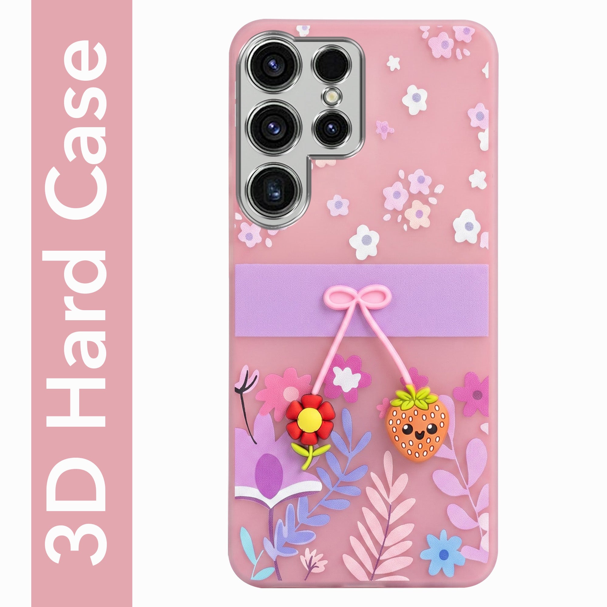 For Samsung Galaxy S23 Ultra Back Cover Case (3D Cute Cartoons | Hard Back Side Soft | Matte Premium Finish | HD Printing)