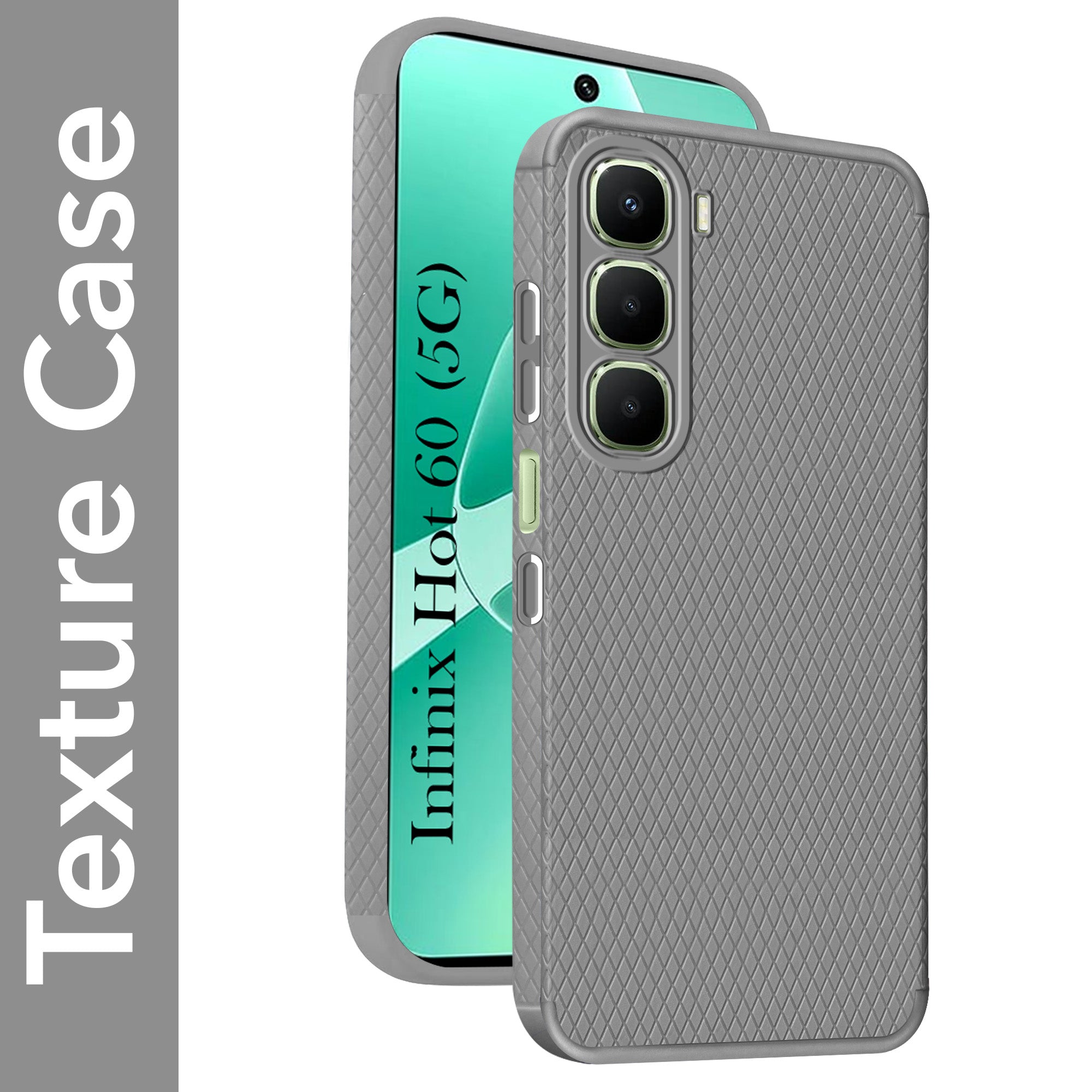 For Infinix Hot 60 5G Back Cover Case (Liquid Silicone | Side Grip | Camera Protection)