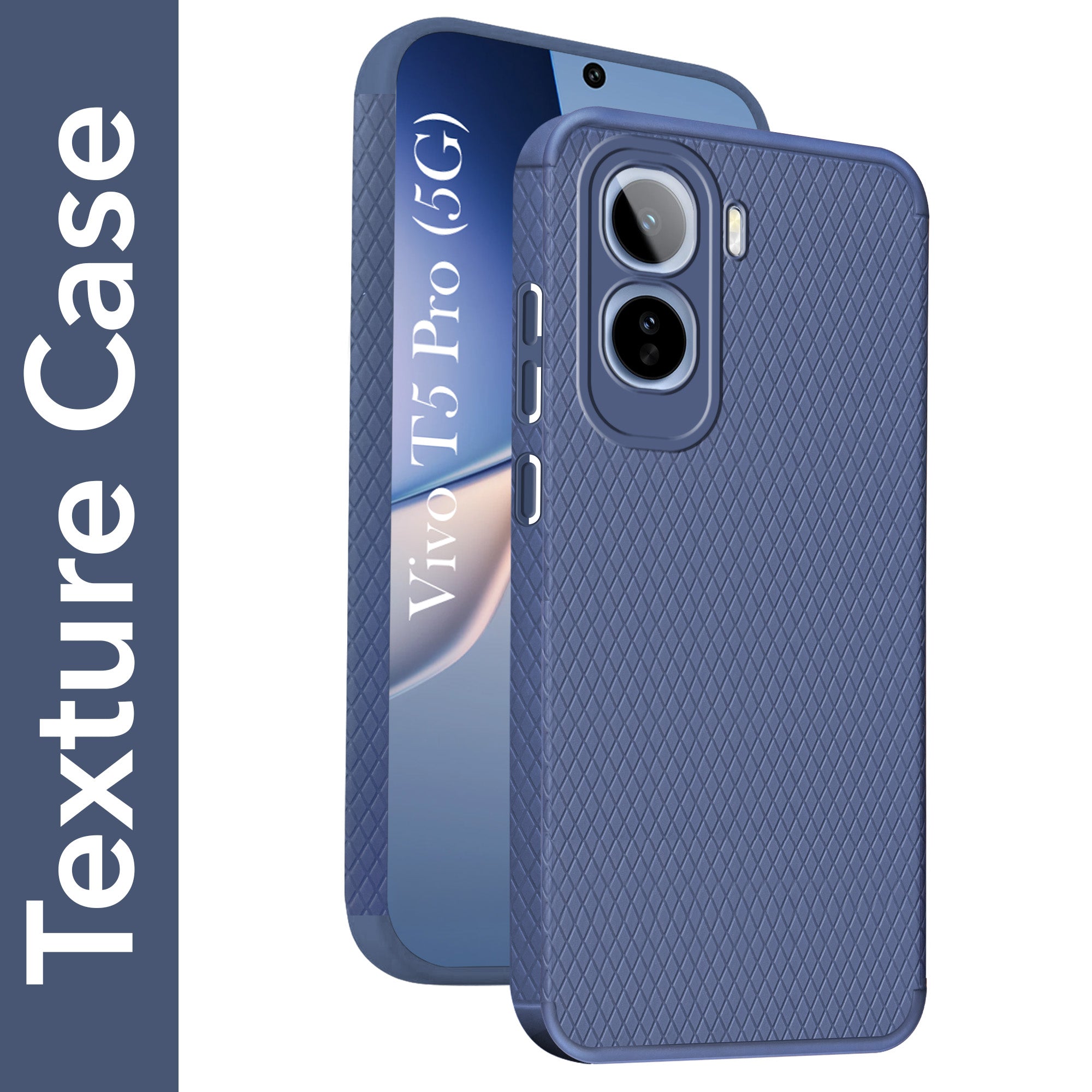 For Vivo T5 Pro 5G Back Cover Case Liquid Silicone (Camera Protection | Side Grip Texture | Soft and Flexible)