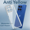 For Motorola Moto G37 Power Back Cover Case Lifetime Anti-Yellow Clear (Sleek Hard Crystal | Shockproof and Camera Protection)