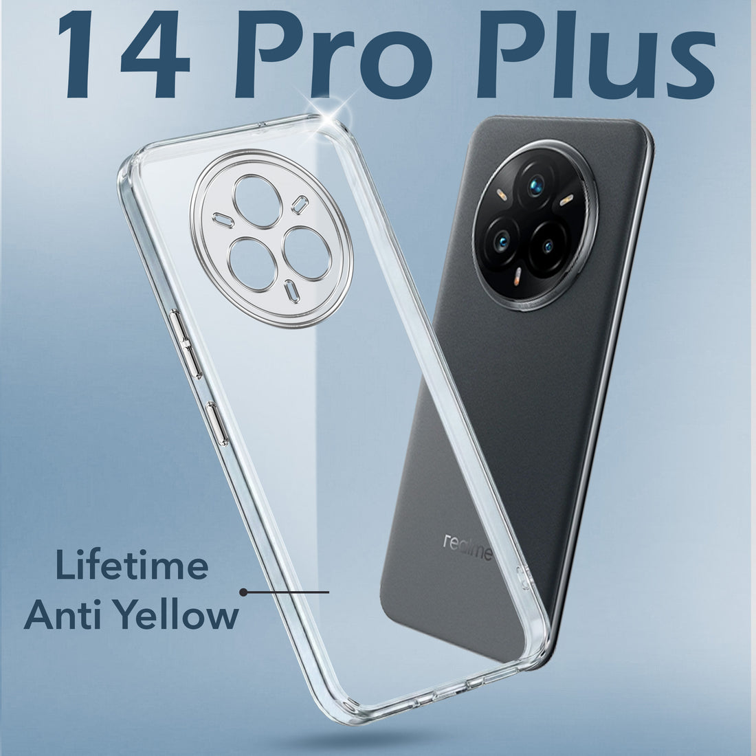 For Realme 14 Pro Plus 5G Lifetime Anti-Yellow Clear (Sleek Hard Crystal | Shockproof and Camera Protection)