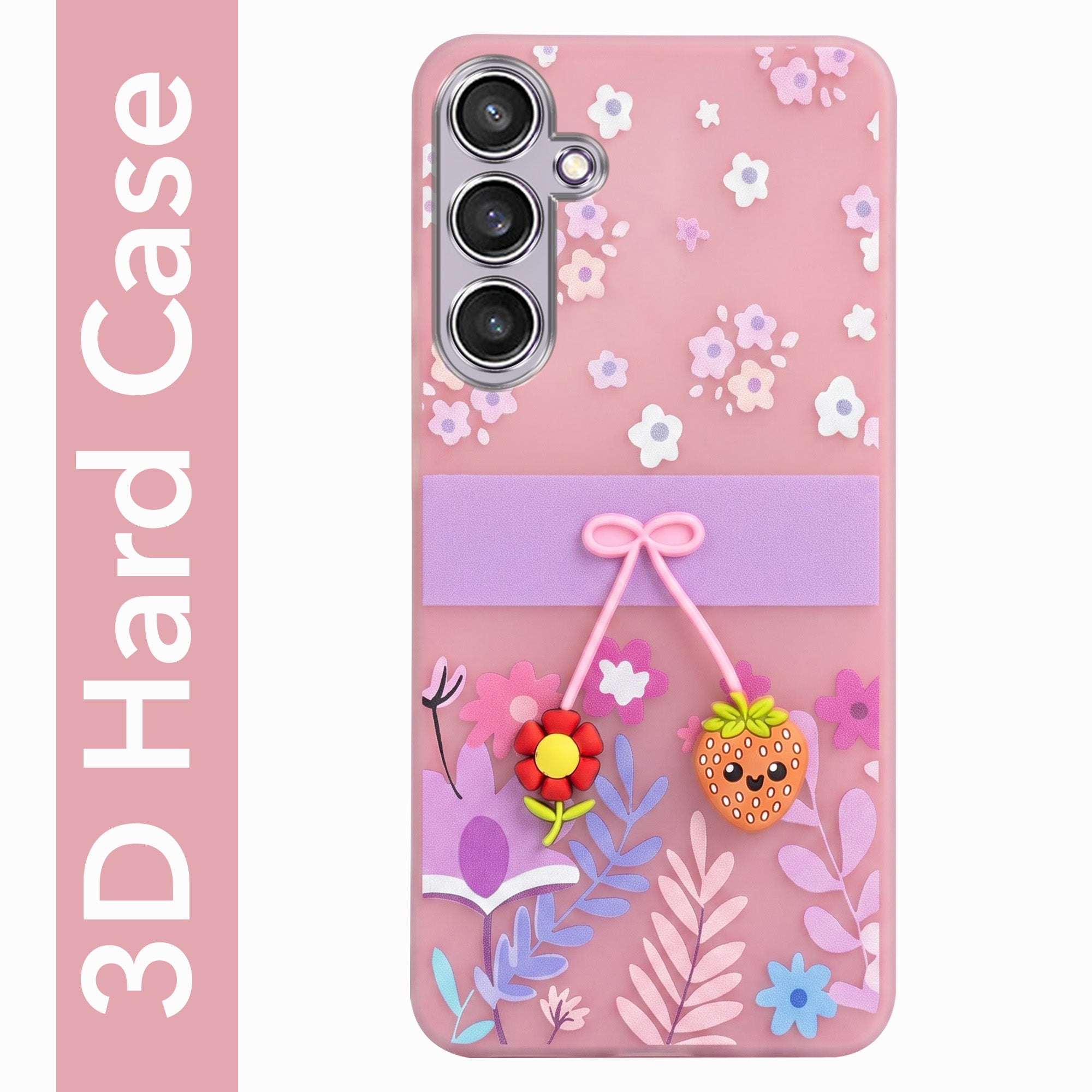 For Samsung Galaxy S23 FE 5G Back Cover Case (3D Cute Cartoons | Hard Back Side Soft | Matte Premium Finish | HD Printing)