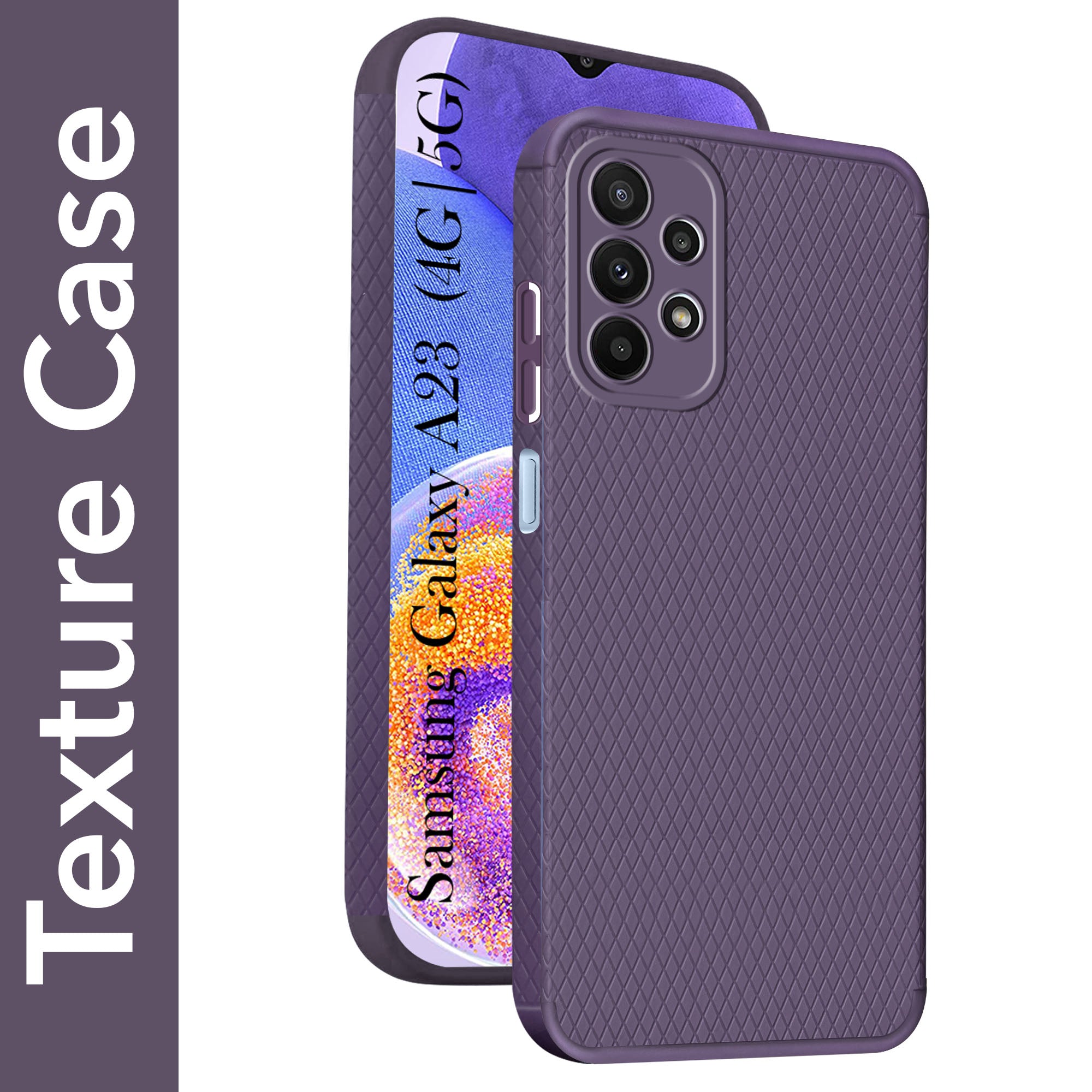 For Samsung Galaxy A23 4G | 5G Back Cover Case (Liquid Silicone | Side Grip | Camera Protection)