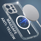 For Vivo V70 | Vivo V70 Elite 5G Back Cover Case Lifetime Anti-Yellow MagSafe Compatible Clear (Sleek Hard Crystal | Shockproof and Camera Protection)