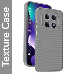 For Redmi note 15 | Redmi note 15 SE (5G) Back Cover Case Liquid Silicone (Camera Protection | Side Grip Texture | Soft and Flexible)