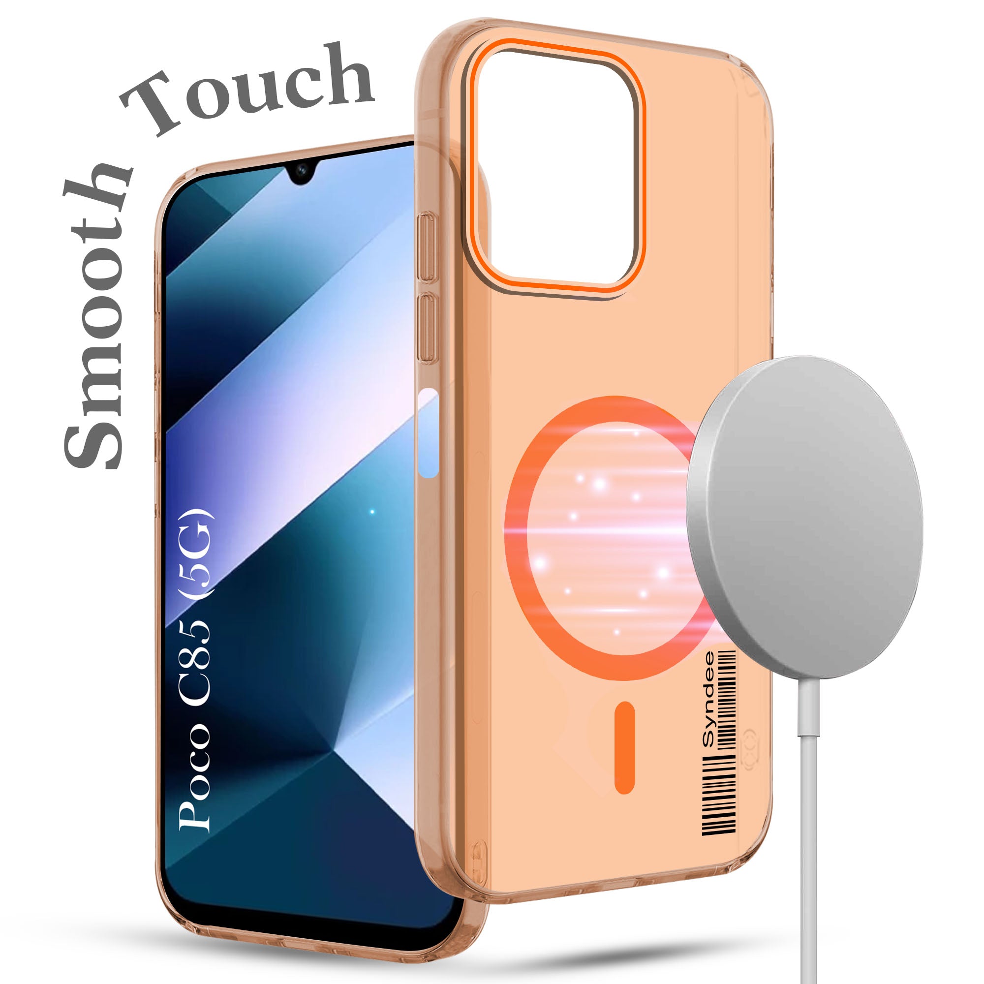 For Poco C85 5G Back Cover Case (Soft Touch | Camera Bump Protection | MagSafe Compatible | Matte Finish)
