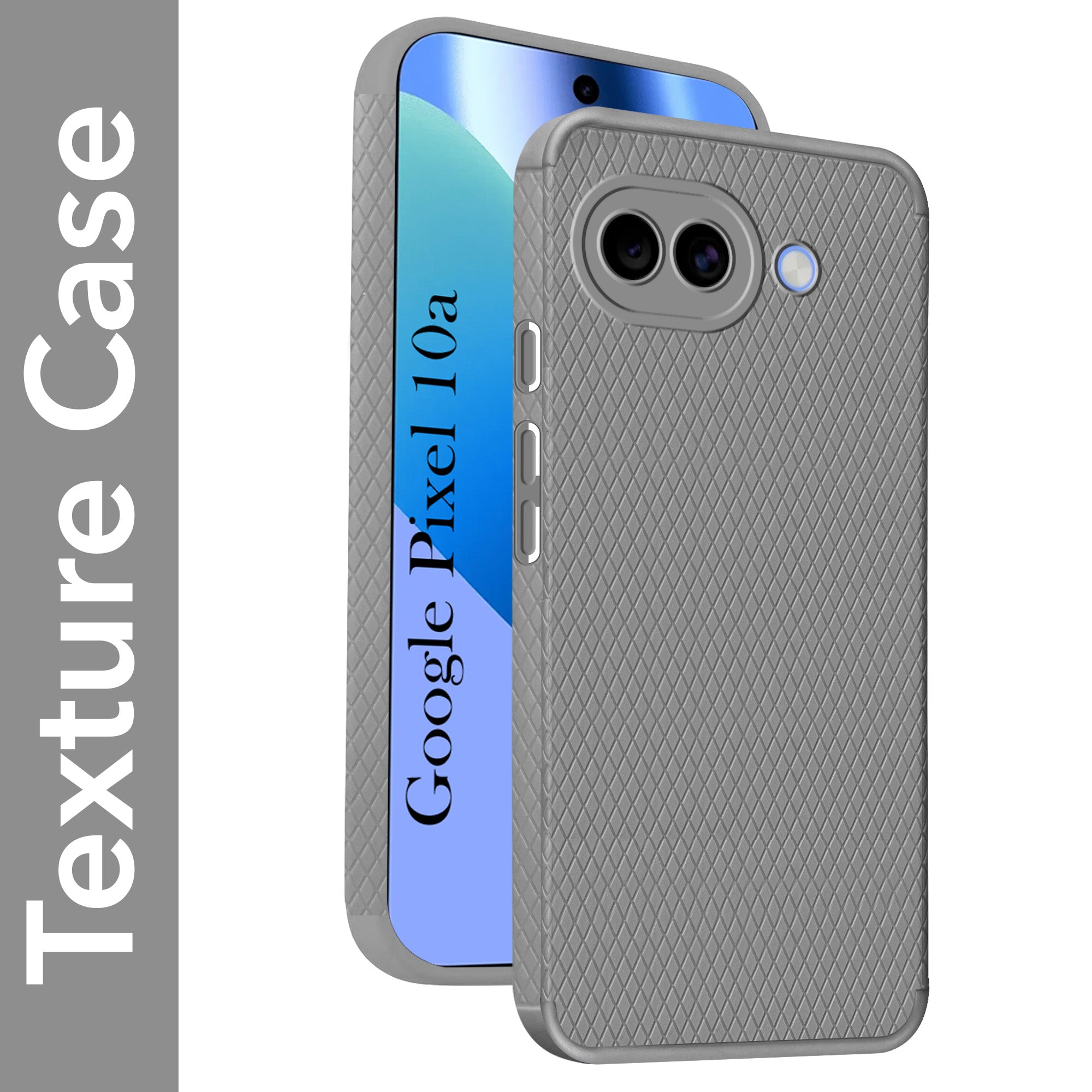 For Google Pixel 10a Back Cover Case Liquid Silicone (Camera Protection | Side Grip Texture | Soft and Flexible)